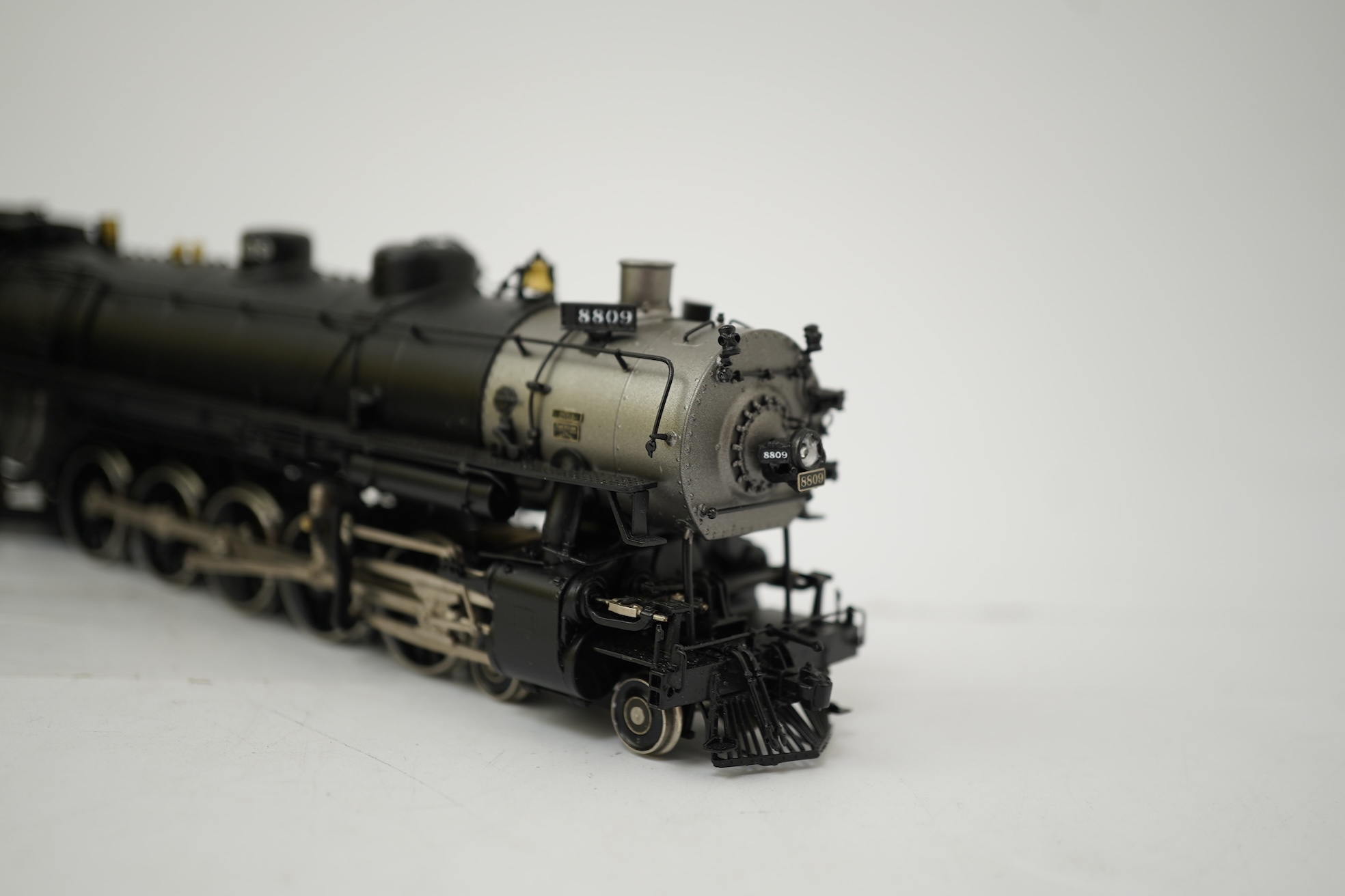 A boxed HO gauge Precision Scale Co. Crown Series (17030-2) model of Union Pacific, 8809, 4-10-2 locomotive with bogie tender, powered for two rail operation.
